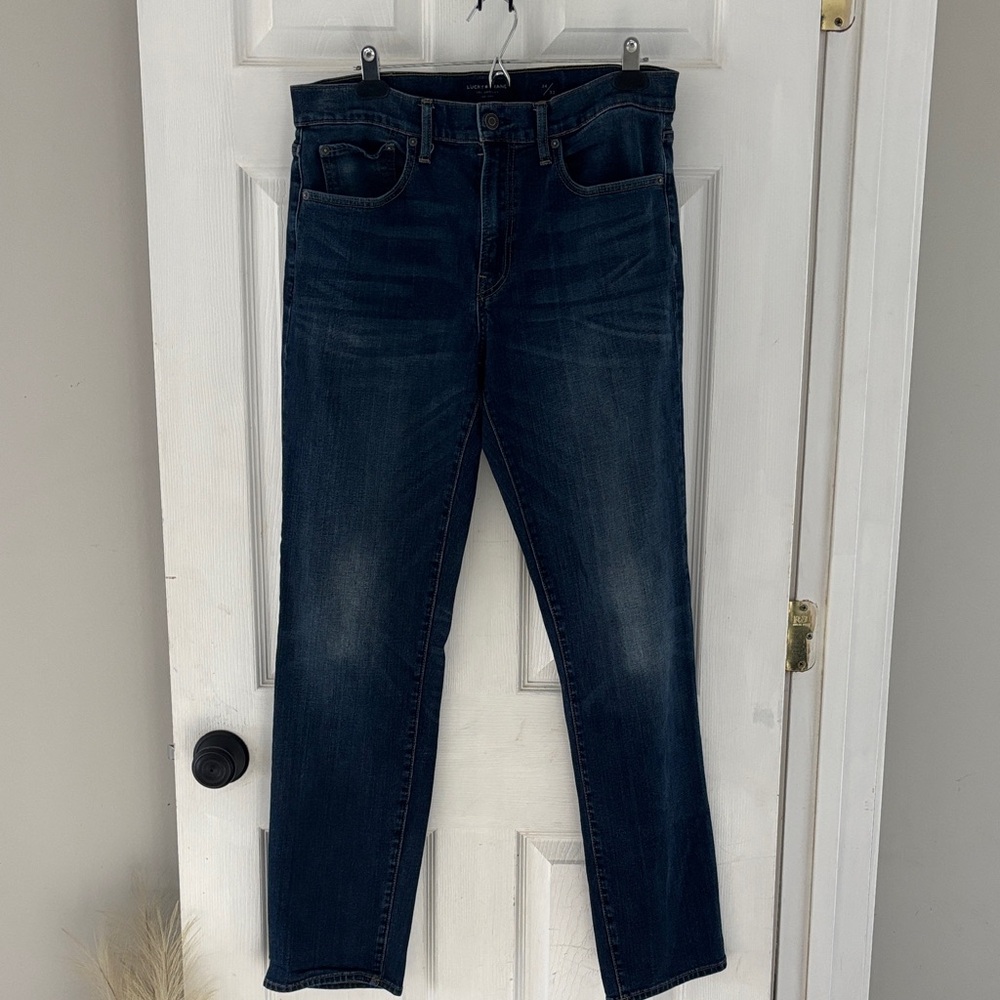 Lucky Brand Dark Indigo Straight Jeans